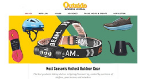 ACEBEAM is Recommended By Outside Magzine